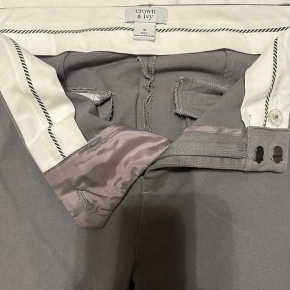 Gray Ankle Length Slacks - Picture 6 of 7